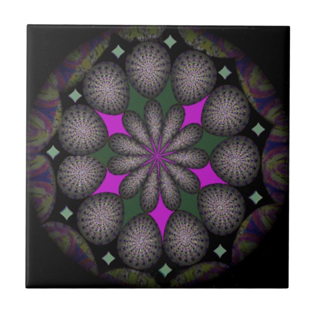 Azulejo De Cerámica Pequeño mosaico de fotos de cerámica (Frente)