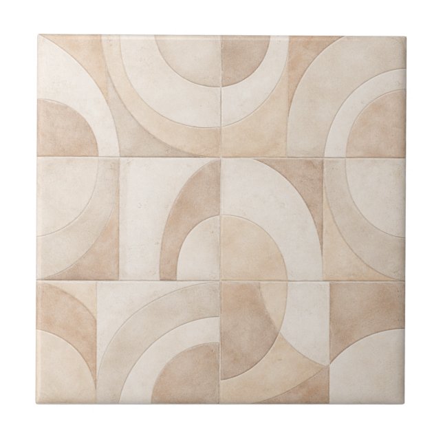Azulejo de Cerámica Perfecta Geométrica Suave (Frente)