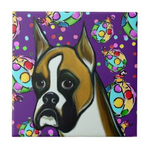 AZULEJO DE CERÁMICA PERRO BOXER