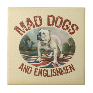 Azulejo De Cerámica Perros y ingleses enojados