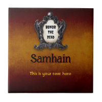 Azulejo de cerámica personalizable de Samhain