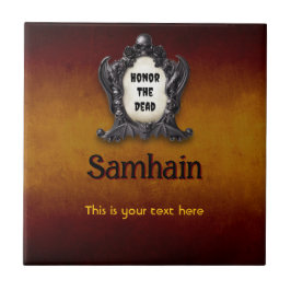Azulejo de cerámica personalizable de Samhain