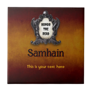 Azulejo de cerámica personalizable de Samhain
