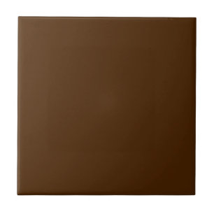 Azulejo De Cerámica Personalizable Simple Rojo Tile Marrón