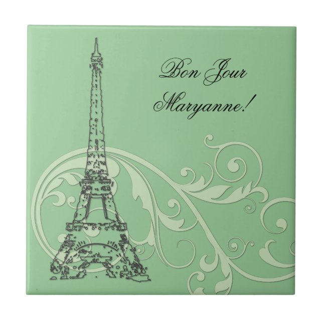 Azulejo De Cerámica personalizado (Frente)