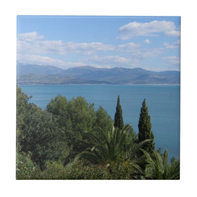 Azulejo De Cerámica Personalizado de Costa del Cilento (Frente)