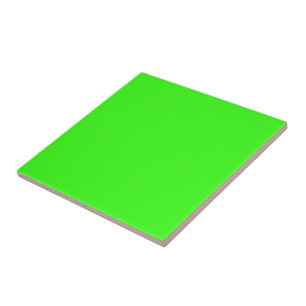 Azulejo de cerámica personalizado verde neón