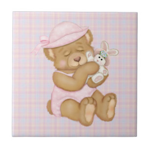Azulejo De Cerámica Personalizar Producto Chica Teddy Pascua