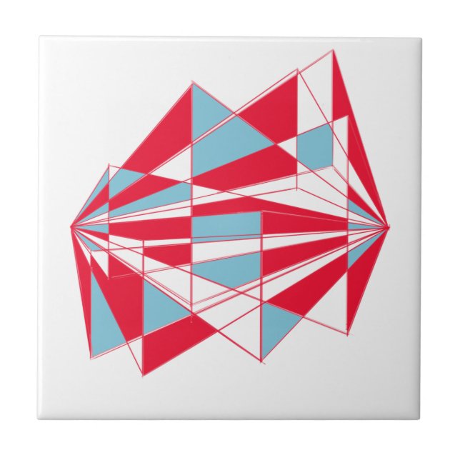 Azulejo De Cerámica Perspectiva colorida (Frente)