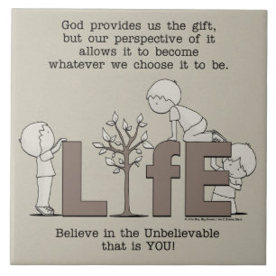 Azulejo De Cerámica Perspectiva de la vida