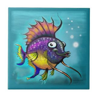 Azulejo De Cerámica Pescado arco iris