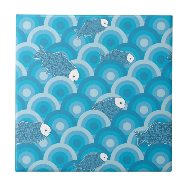 Azulejo De Cerámica Pescados (Frente)