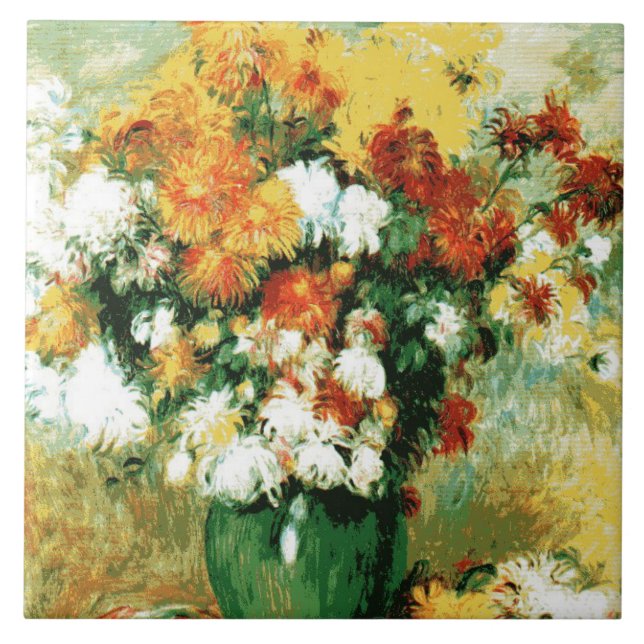 Azulejo De Cerámica Pierre-Auguste Renoir Bouquet (Frente)