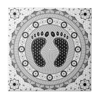 Azulejo De Cerámica Pies de mandala