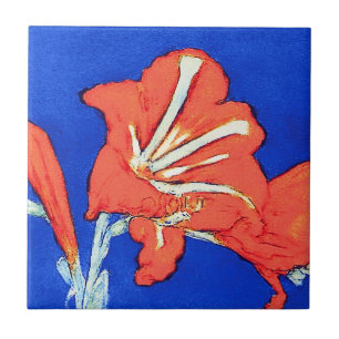 Azulejo De Cerámica Piet Mondrian - Pintura floral de arte fino Amaryl