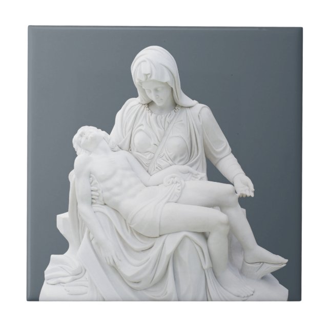 Azulejo De Cerámica Pieta esculpida (Frente)