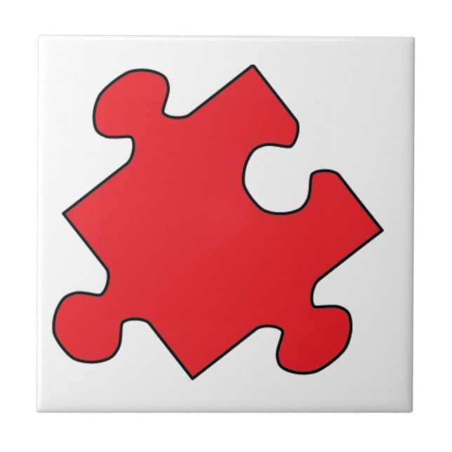 AZULEJO DE CERÁMICA PIEZA ROJA (Frente)