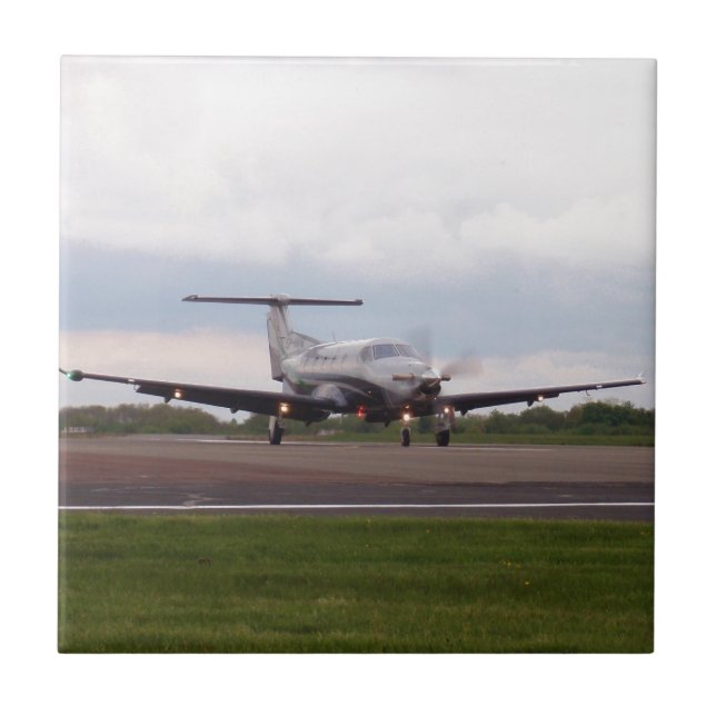Azulejo De Cerámica Pilatus PC 12 (Frente)