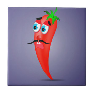 Azulejo De Cerámica Pimienta roja