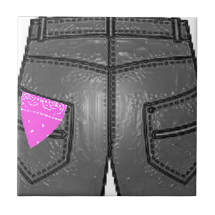 Azulejo De Cerámica Pink Left Hanky