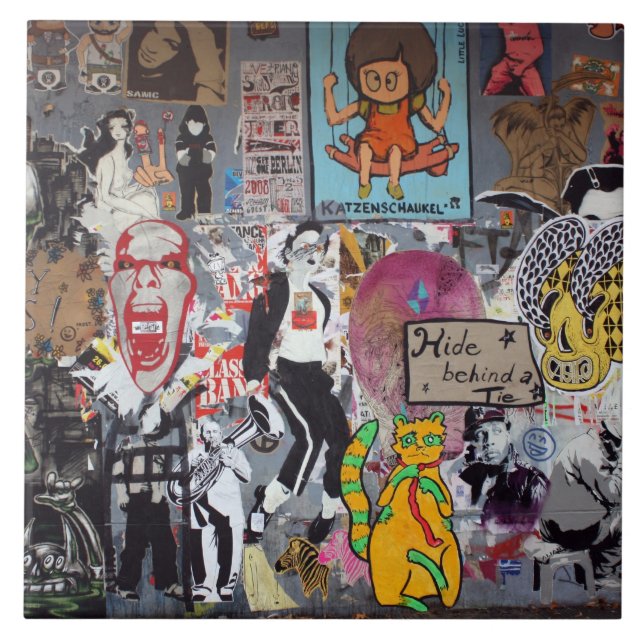 Azulejo De Cerámica Pintada, Berlín, Alemania (Frente)