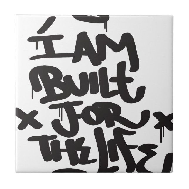 Azulejo De Cerámica pintada de la vida (Frente)