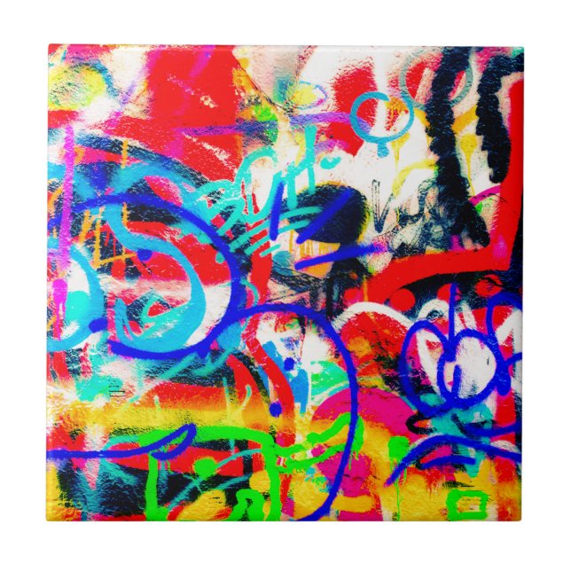 Azulejo De Cerámica Pintada loca (Frente)