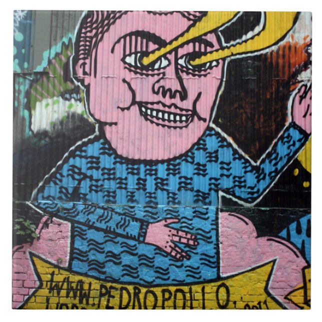 Azulejo De Cerámica Pintada taiwanesa, Taipei, Taiwán (Frente)