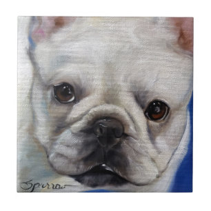 Azulejo De Cerámica Pintura del arte del frenchie del bulldog francés