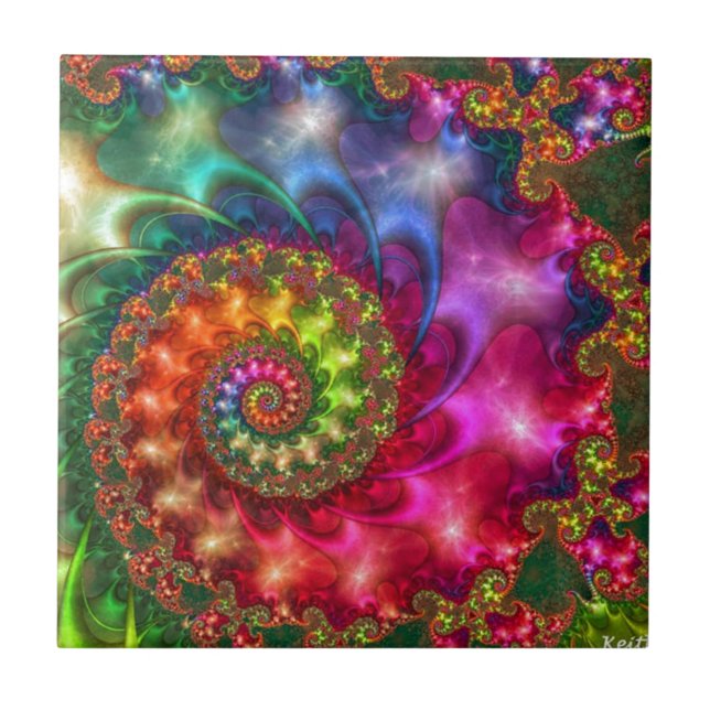 AZULEJO DE CERÁMICA PINTURA ESOTÉRICA CELESTIAL (Frente)