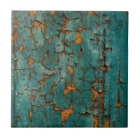 Pintura verde azulada y amarilla de la peladura