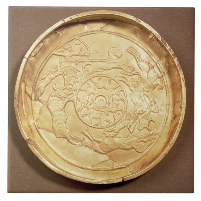 Azulejo De Cerámica Placa (oro) (Frente)