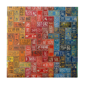 Azulejo De Cerámica Placas coloridas de los 50 estados