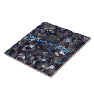 Azulejo De Cerámica Plata de pintura morada y de lavanda