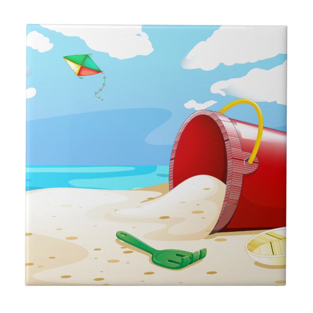 Azulejo De Cerámica Playa (Frente)