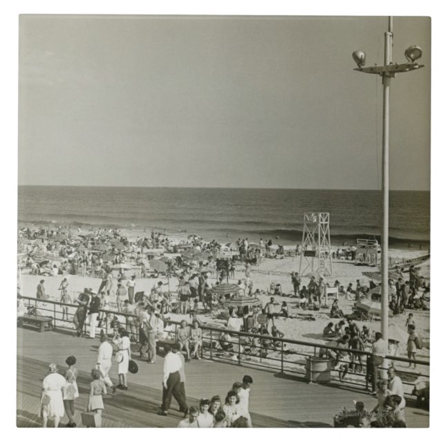 Azulejo De Cerámica Playa apretada (Frente)