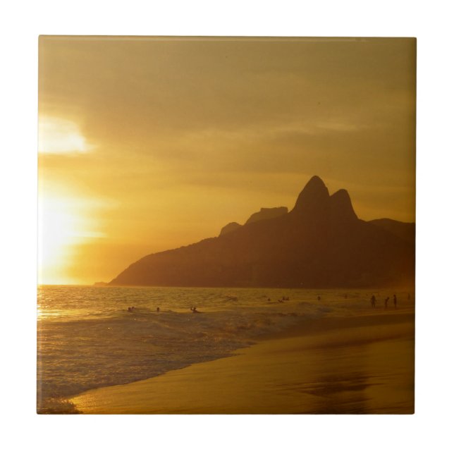 Azulejo De Cerámica Playa de Ipanema (Frente)