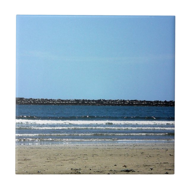 Azulejo De Cerámica Playa Uruguay de Paloma del La (Frente)