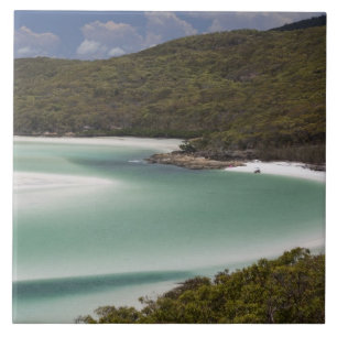 Azulejo De Cerámica Playa Whitehaven, Hill Inlet, Tounge Point,