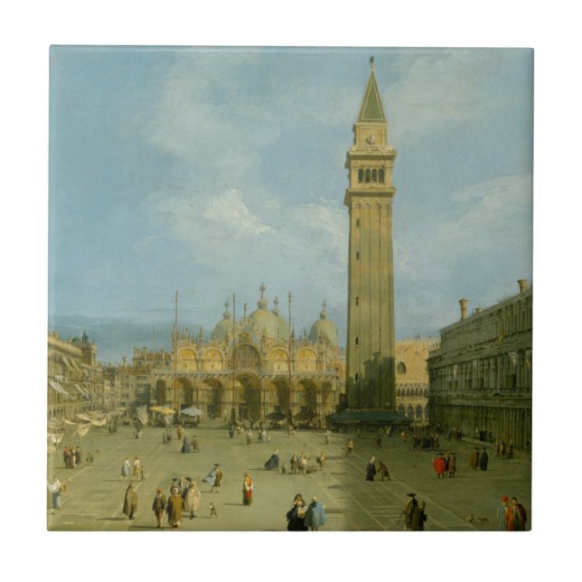 Azulejo De Cerámica Plaza San Marco de Canaletto el | (Frente)