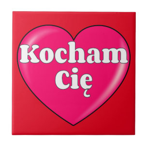 Azulejo De Cerámica Polaco - Te amo