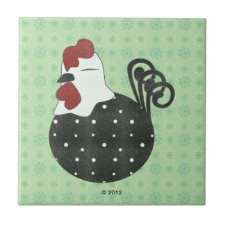 Azulejo De Cerámica Pollo rechoncho