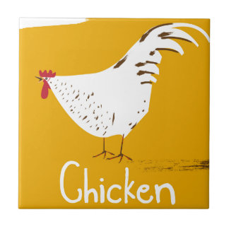 Azulejo De Cerámica Pollo vintage