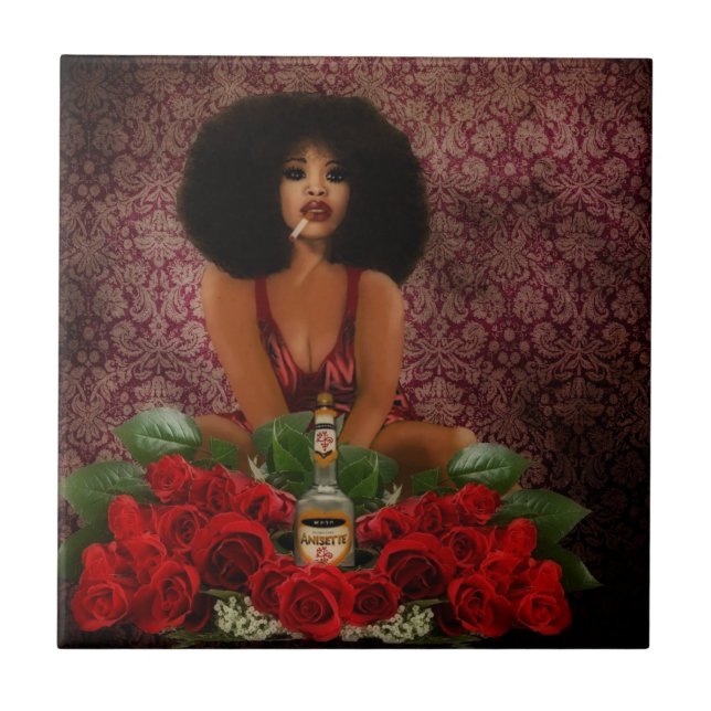 Azulejo De Cerámica Pomba Gira (Frente)