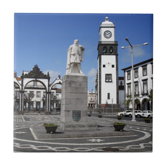 Azulejo De Cerámica Ponta Delgada, Azores (Frente)