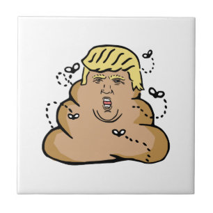 Azulejo De Cerámica poop donald trump