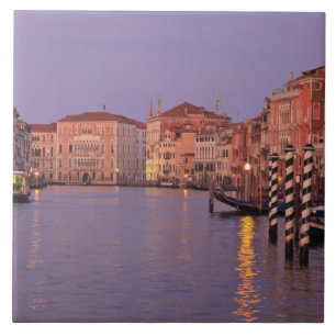 Azulejo De Cerámica por la mañana, Grand Canal Tour, Venecia, Italia