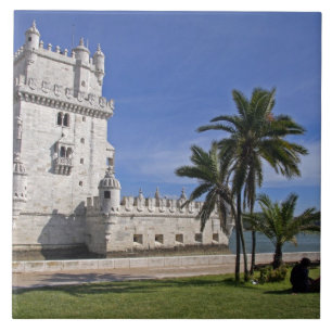 Azulejo De Cerámica Portugal, Lisboa. Torre Belem, UNESCO 2