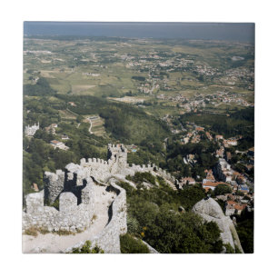 Azulejo De Cerámica Portugal, Provincia De Lisboa, Sintra, Vista Desde