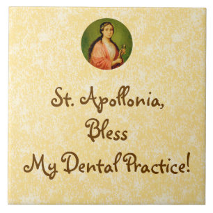 Azulejo De Cerámica Práctica dental bendición St. Apollonia (BLA 001)